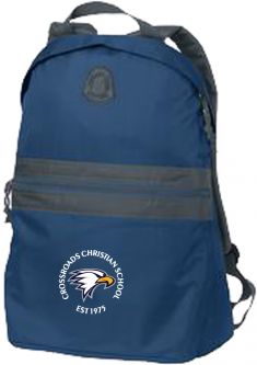 Nailhead Backpack, Cambridge Blue/ Smoke Grey